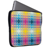 ラップトップスリーブ - 幾何学的なミラーイメージの三角形 (正面右)