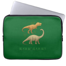 ラップトップスリーブ - 恐竜大好き Rawr Rawr