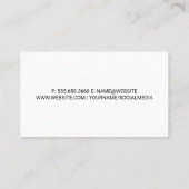 ラップトップ上のキツネアイコンパッケージ 名刺 (裏面)