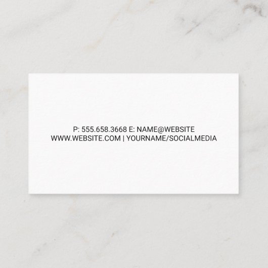 ラップトップ上のキツネアイコンパッケージ 名刺 (裏面)