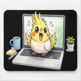 ラップトップ用マウスパッド オカメインコ マウスパッド