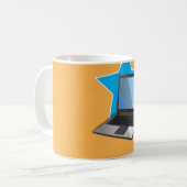 ラップトップ コーヒーマグカップ (正面左)