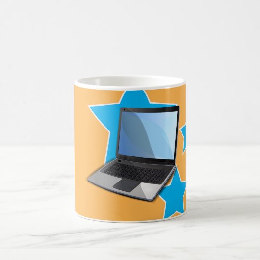 ラップトップ コーヒーマグカップ (中央)