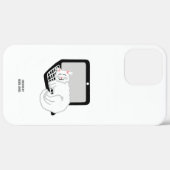ラップトップiPhone 12 Pro Maxで眠っている白猫 Case-Mate iPhoneケース (裏面 / 右)