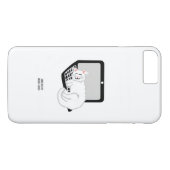 ラップトップiPhone 8/7で眠っている白猫プラスのケース Case-Mate iPhoneケース (裏面(横))