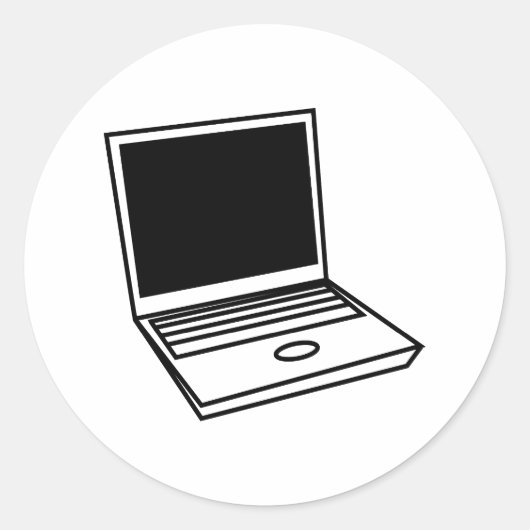 ラップトップPC ラウンドシール (正面)