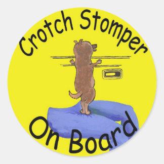 ラップドッグの恋人のシール ラウンドシール