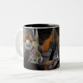 ラップフのまわりにルーツこうもりマグ ツートーンマグカップ (正面左)