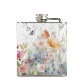 ラップフローラ付き白のまわりにいフラ縁どスコ フラスク (裏面)