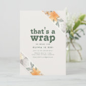 ラップフローラ誕生日パーティー招待状 招待状 (スタンド正面)