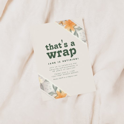 ラップフローラ退職パーティー招待状 招待状