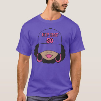 ラップミュージック+ヒップホップカルチャー50周年を祝おう fr tシャツ