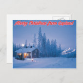 ラップランドのはがきでクリスマスのお祝い シーズンポストカード (正面/裏面)