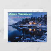 ラップランドのはがきでクリスマスのお祝い シーズンポストカード (正面/裏面)