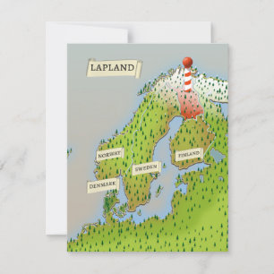 ラップランドの地図