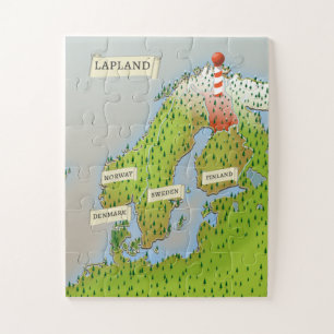 ラップランドの地図 ジグソーパズル