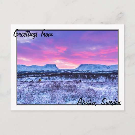 ラップランドへの入り口のラッポルテン ポストカード (正面)