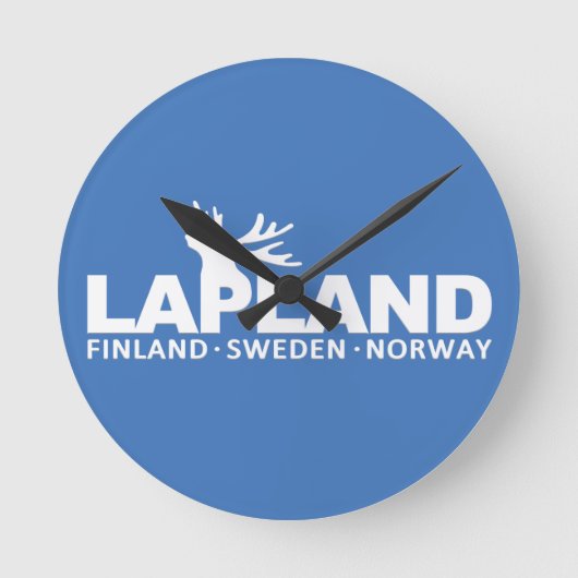 ラップランドカスタムの壁時計 ラウンド壁時計 (正面)