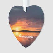 ラップランド・サンセット オーナメント (正面)