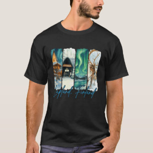 ラップランド フィンランド 旅行 トラベル ペンキ塗り お土産 Tシャツ