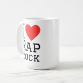 ラップロックが好き コーヒーマグカップ (正面左)