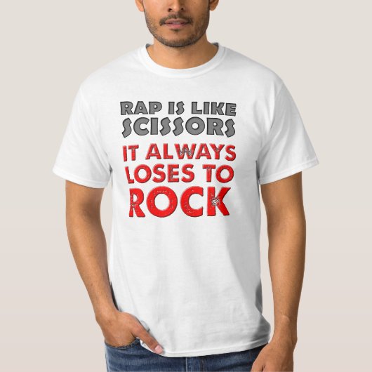 ラップ対決じゃんけん おもしろTシャツ Tシャツ (正面)