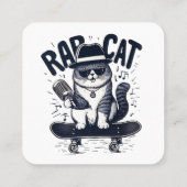 ラップ猫のハーモニー スクエア名刺 (裏面)