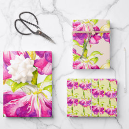 ラップ紙セットに穴を開ける ラッピングペーパーシート