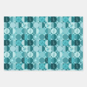 ラップ紙セット3枚のジオメトリデザイン ラッピングペーパーシート (正面3)