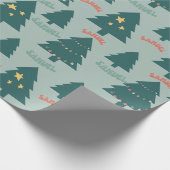 ラップ紙_クリスマスツリー_緑_サミュエル ラッピングペーパー (角)