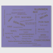 ラップ紙/先住民部族名/#mmetropolim ラッピングペーパー (フラット)