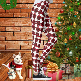 ラップ – 赤い弓レギンス レギンス