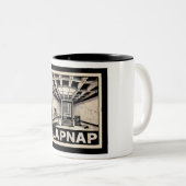 ラップ:非表示のミュージックサーバー ツートーンマグカップ (正面右)