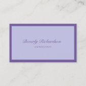 ラッモダンクエレガントシンプルプロフェッショナルパープル 名刺 (正面)