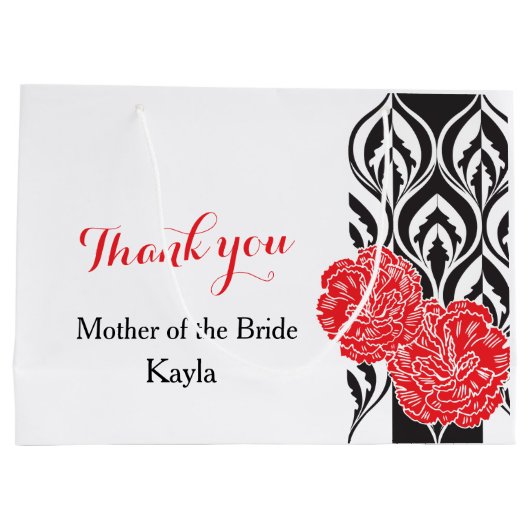 ラッモダンクスの結婚花嫁の母親好意抱き枕 ラージペーパーバッグ (裏面)