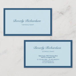 ラッモダンクスエレガントミニマルプロフェッショナルブルー 名刺