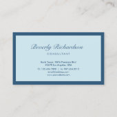 ラッモダンクスエレガントミニマルプロフェッショナルブルー 名刺 (裏面)