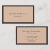 ラッモダンクスエレガントミニマルプロフェッショナル赤面 名刺 (正面/裏面)