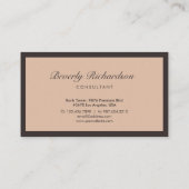 ラッモダンクスエレガントミニマルプロフェッショナル赤面 名刺 (裏面)