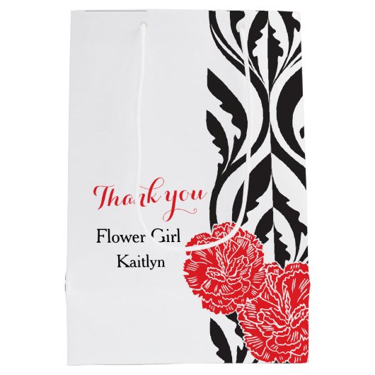 ラッモダンクス結婚の花の女の子の好意抱き枕 ミディアムペーパーバッグ (裏面)