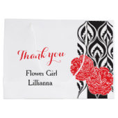 ラッモダンクス結婚の花の女の子の好意抱き枕 ラージペーパーバッグ (裏面)