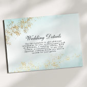 ラッモダンクス金ゴールドフレックスティール（緑がかった色）ミスト結婚詳細 エンクロージャーカード