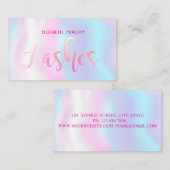 ラッモダンシュ、メイクアップアーティストホログラフィー 名刺 (正面/裏面)