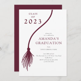 ラッモダンドタッセル卒業パーティー招待状 招待状