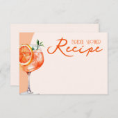 ラッモダンブアットファーストブライダルシャワーレシピ エンクロージャーカード (正面/裏面)