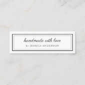 ラッモダンブエレガントプロダクトロゴ付き手作り スキニー名刺 (正面)