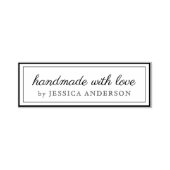 ラッモダンブエレガントプロダクトロゴ付き手作り セルフインキングスタンプ (デザイン)