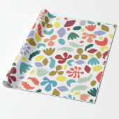 ラッモダンプカラフルパターン(の模様が)ある紙 ラッピングペーパー (アンロールド)