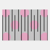 ラッモダンプミニマル紙フラットシートセット3 ラッピングペーパーシート (正面2)