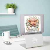 ラッモーキフルなイースターの願い – イースターステッカー シール (デスク上のノートパソコン)